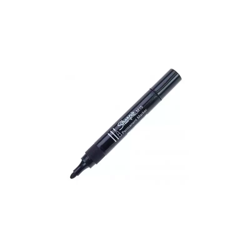 (S0192584) SHARPIE MARCADOR PERMANENTE NEGRO M15 PUNTA REDONDA 12 UD