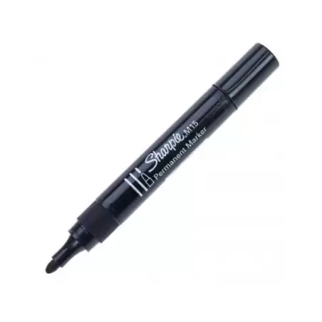 (S0192584) SHARPIE MARCADOR PERMANENTE NEGRO M15 PUNTA REDONDA 12 UD