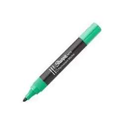 (S0192645) SHARPIE MARCADOR PERMANENTE VERDE M15 PUNTA REDONDA CAJA 12 UD