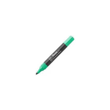 (S0192645) SHARPIE MARCADOR PERMANENTE VERDE M15 PUNTA REDONDA CAJA 12 UD