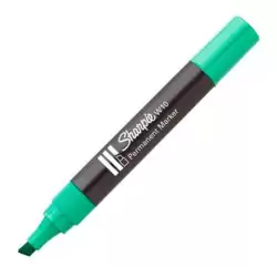 (S0192715) SHARPIE MARCADOR PERMANENTE W10 PUNTA BISELADA VERDE 12 UD
