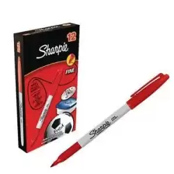 (S0810940) SHARPIE MARCADOR PERMANENTE FINE PUNTA REDONDA 0.9MM ROJO
