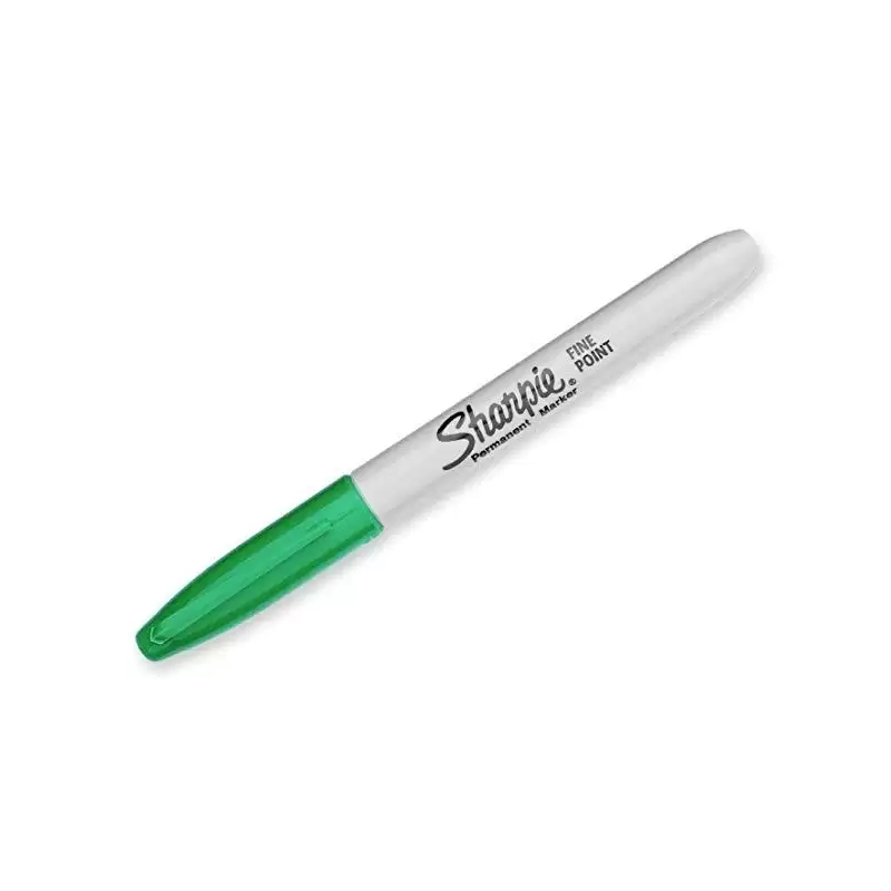 (S0810960) SHARPIE MARCADOR PERMANENTE FINE PUNTA REDONDA 0.9MM VERDE