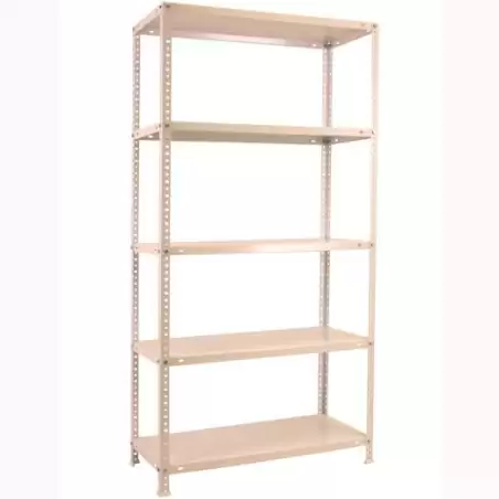 (202100015188045) SIMONRACK KIT ADVANTAGE MINI 5/400 ESTANTERÍA METÁLICA TORNILLOS 5 BALDAS/75KG 180X80X40CM BLANCO