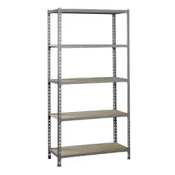 (8435104907481) SIMONRACK MADERACLICK PLUS 5/400 ESTANTERÍA METÁLICA 5 BALDAS/150KG 200X100X40CM GRIS/MADERA