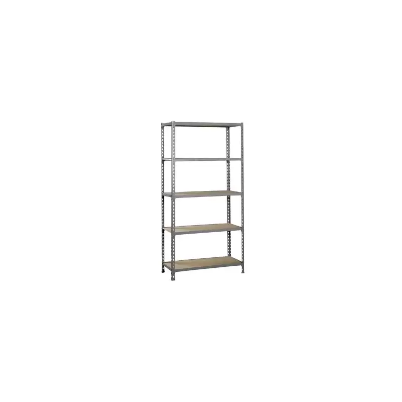 (8435104907481) SIMONRACK MADERACLICK PLUS 5/400 ESTANTERÍA METÁLICA 5 BALDAS/150KG 200X100X40CM GRIS/MADERA