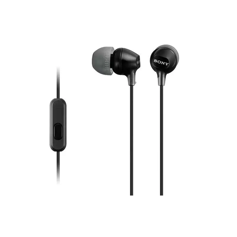 (MDREX15APB.CE7) SONY AURICULARES EX-15AP INTERNOS LIGEROS C/MICRÓFONO CONECTOR JACK 3.5 NEGRO
