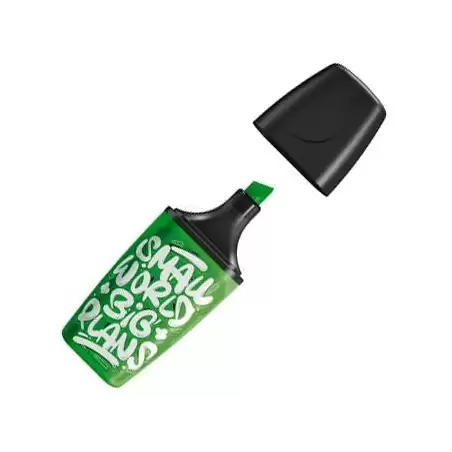 (07/33-10) STABILO MARCADOR FLUORESCENTE BOSS MINI "SMALL WORLD BIG PLANS" VERDE CAJA 10 UD