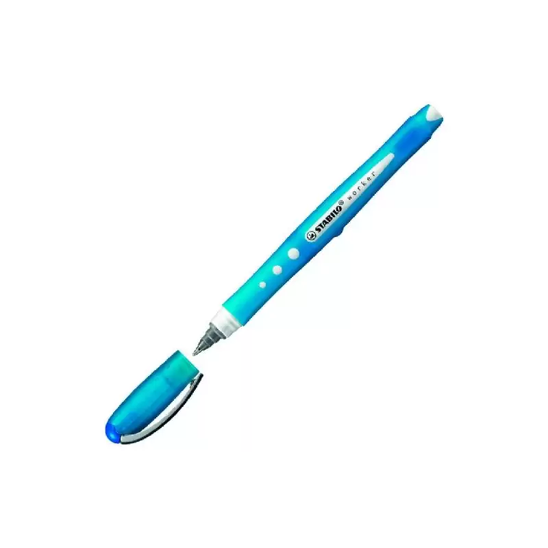 (2019/41) STABILO ROLLER TINTA LÍQUIDA WORKER PUNTA MEDIA AZUL