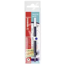 (268/041-01) STABILO RECAMBIO TINTA DE GEL RETRÁCTIL PALETTE FINE AZUL -10U-