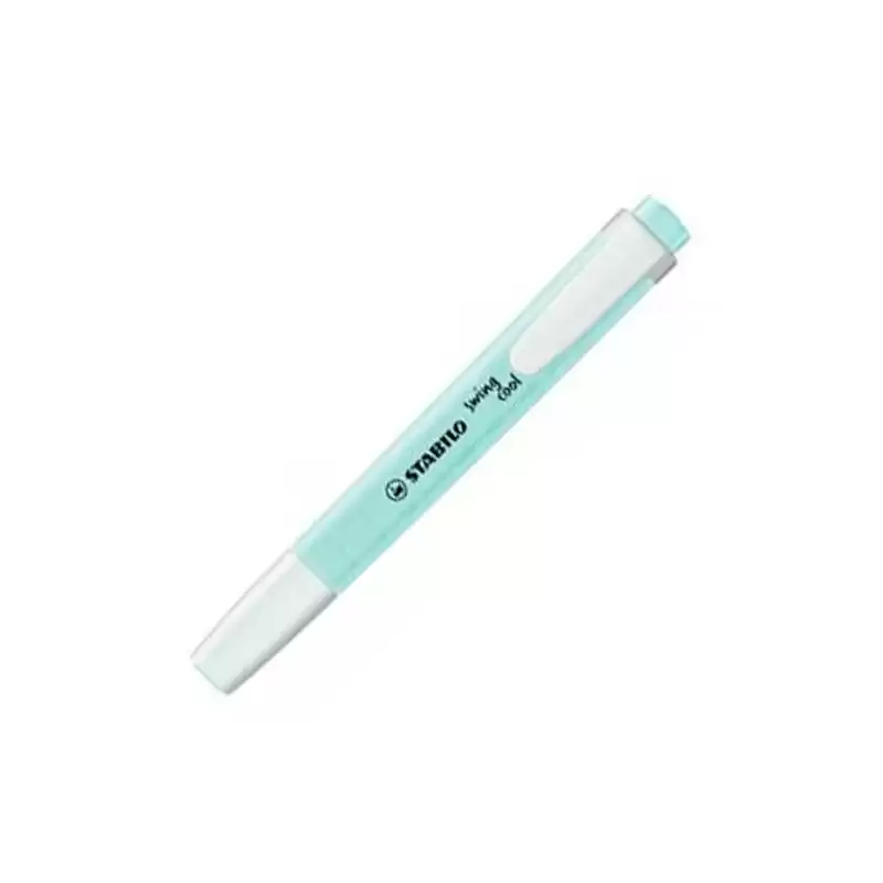 (275/111-8) STABILO MARCADOR FLUORESCENTE SWING COOL PASTEL AZUL NUBLADO CAJA 10 UD