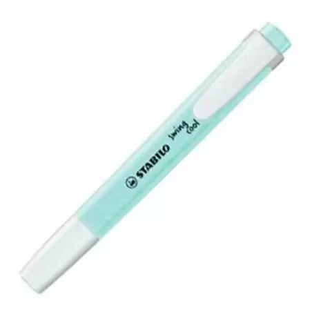 (275/111-8) STABILO MARCADOR FLUORESCENTE SWING COOL PASTEL AZUL NUBLADO CAJA 10 UD