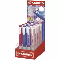 (275/16-10) STABILO MARCADOR FLUORESCENTE SWING COOL NATURE WILDFLOWERS 4 COLORES SURTIDOS EXPOSITOR 16 UD