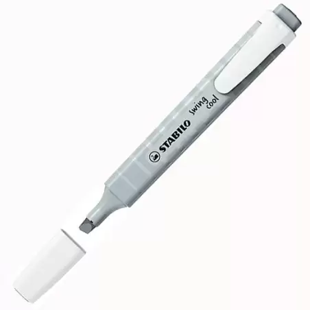 (275/194-8) STABILO MARCADOR FLUORESCENTE SWING COOL PASTEL GRIS POLVORIENTO CAJA 10 UD
