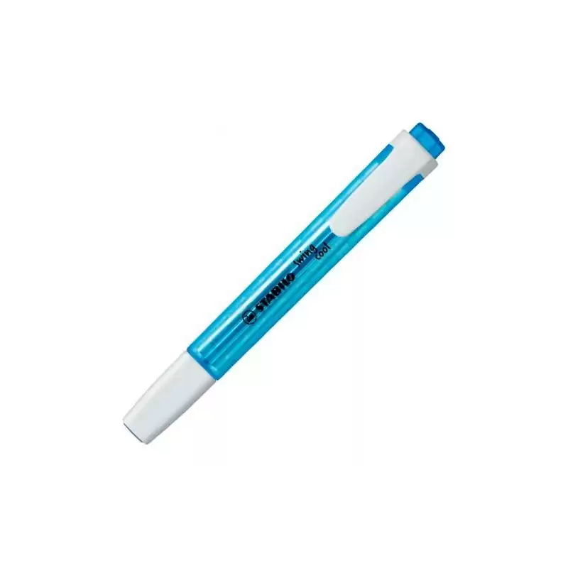 (275/31) STABILO MARCADOR FLUORESCENTE SWING COOL AZUL CAJA 10 UD