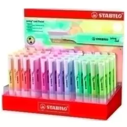 (275/48-8-2) STABILO MARCADOR FLUORESCENTE SWING COOL PASTEL C/SURTIDOS EXPOSITOR 48 UD