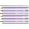 (4908/03-HB) STABILO SWANO LAPIZ GRAFITO CON GOMA PASTEL LILA -12U-