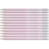 (4908/05-HB) STABILO SWANO LAPIZ GRAFITO CON GOMA PASTEL ROSA -12U-