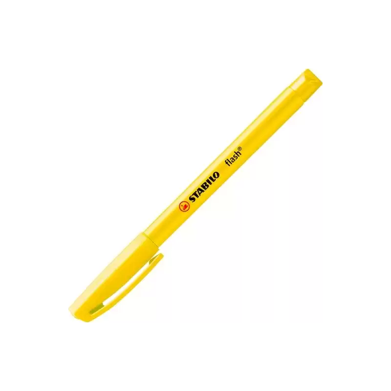 (555/24) STABILO MARCADOR FLUORESCENTE FLASH AMARILLO CAJA 10 UD
