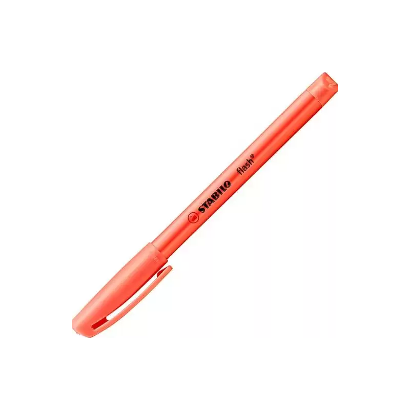 (555/40) STABILO MARCADOR FLUORESCENTE FLASH ROJO CAJA 10 UD