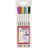 (568/06-11) STABILO ROTULADORES PEN 68 BRUSH C/SURTIDOS ESTUCHE PLÁSTICO 6 UD