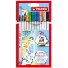 (568/12-21) STABILO ROTULADORES PEN 68 BRUSH C/SURTIDOS ESTUCHE 12 UD