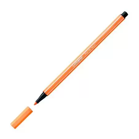 (68/054) STABILO ROTULADOR PEN 68 NARANJA FLUORESCENTE CAJA 10 UD