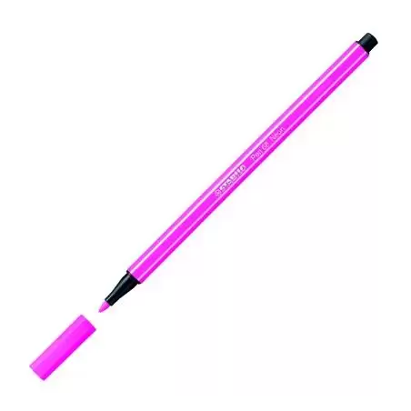 (68/056) STABILO ROTULADOR PEN 68 ROSA FLUORESCENTE CAJA 10 UD