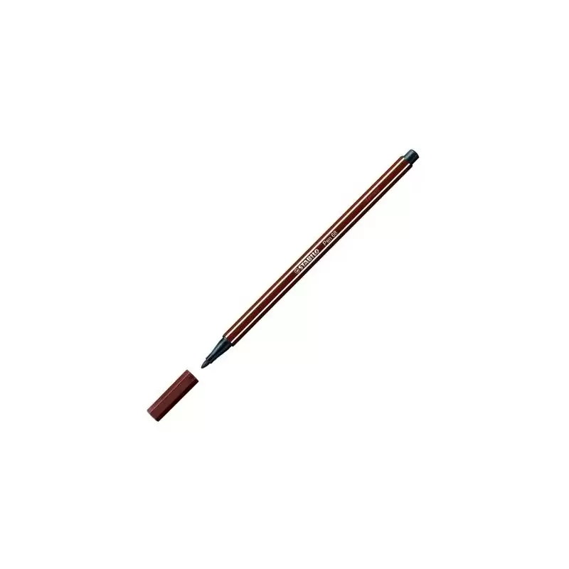 (68/45) STABILO ROTULADOR PEN 68 MARRÓN CAJA 10 UD