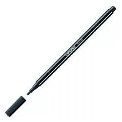 (68/46) STABILO ROTULADOR PEN 68 NEGRO CAJA 10 UD