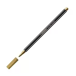 (68/810) STABILO ROTULADOR PEN 68 METALLIC ORO CAJA 10 UD