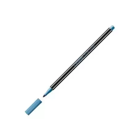 (68/841) STABILO ROTULADOR PEN 68 METALLIC AZUL METÁLICO CAJA 10 UD