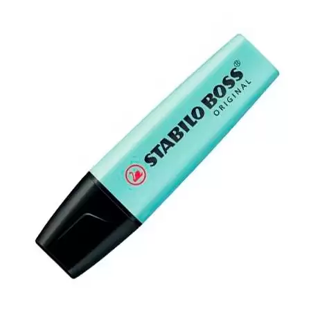 (70/113) STABILO MARCADOR FLUORESCENTE BOSS ORIGINAL TURQUESA PASTEL