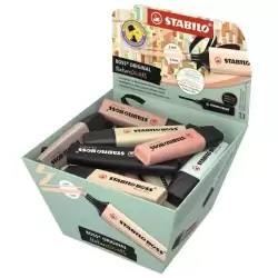 (70/30-2-3) STABILO MARCADOR BOSS ORIGINAL NATURECOLORS SURTIDOS EXPOSITOR CESTA DE CARTÓN 30 UD