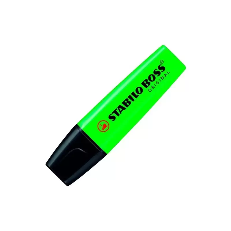 (70/33) STABILO MARCADOR FLUORESCENTE BOSS ORIGINAL VERDE