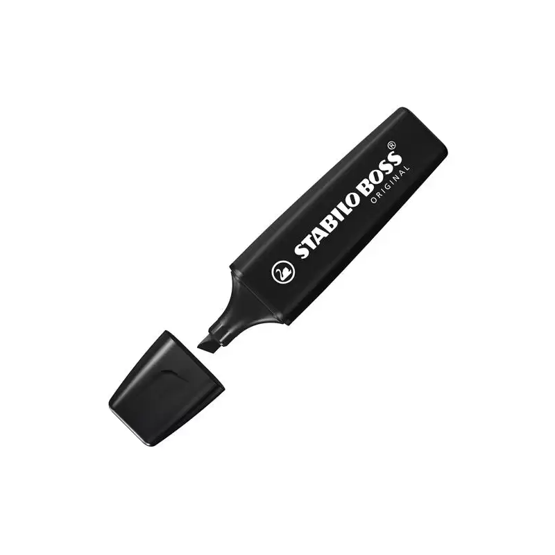 (70/46) STABILO MARCADOR BOSS ORIGINAL NATURECOLORS NEGRO