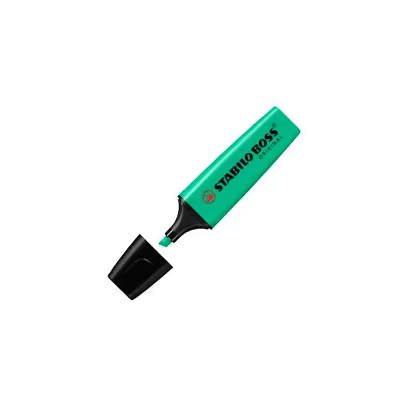 (70/51) STABILO MARCADOR FLUORESCENTE BOSS ORIGINAL AZUL TURQUÍ