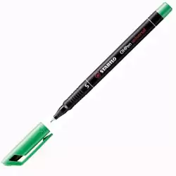 (841/36) STABILO MARCADOR PERMANENTE OHPEN UNIVERSAL S PUNTA SUPER FINA 0.4MM VERDE