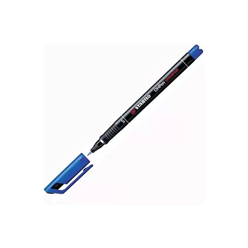 (841/41) STABILO MARCADOR PERMANENTE OHPEN UNIVERSAL S PUNTA SUPER FINA 0.4MM AZUL