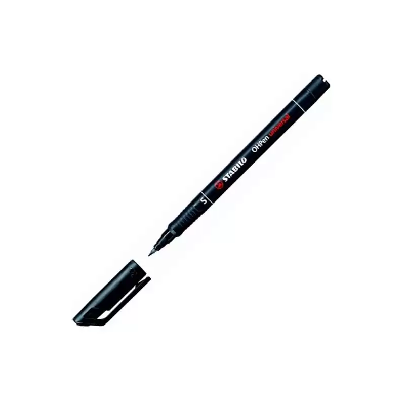 (841/46) STABILO MARCADOR PERMANENTE OHPEN UNIVERSAL S PUNTA SUPER FINA 0.4MM NEGRO