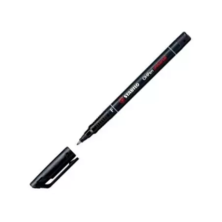 (842/46) STABILO MARCADOR PERMANENTE OHPEN UNIVERSAL F PUNTA FINA 0.7MM NEGRO
