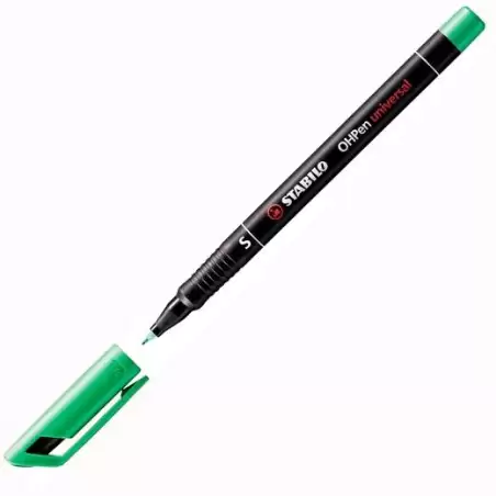 (843/36) STABILO MARCADOR PERMANENTE OHPEN UNIVERSAL M PUNTA MEDIA 1.0MM VERDE