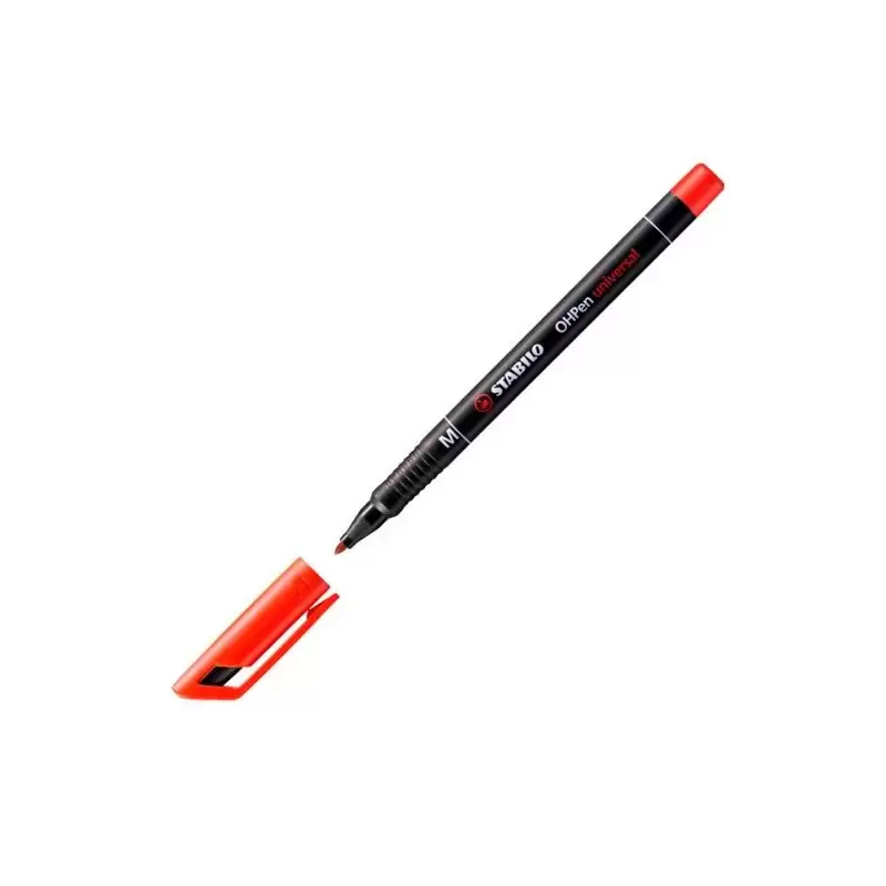 (843/40) STABILO MARCADOR PERMANENTE OHPEN UNIVERSAL M PUNTA MEDIA 1.0MM ROJO