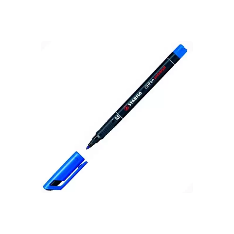 (843/41) STABILO MARCADOR PERMANENTE OHPEN UNIVERSAL M PUNTA MEDIA 1.0MM AZUL