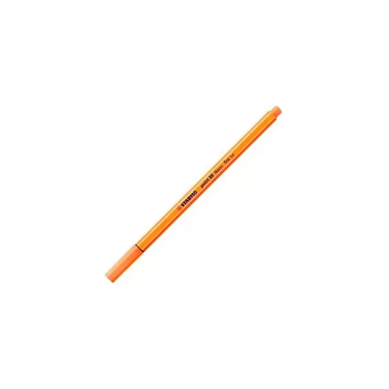 (88/054) STABILO ROTULADOR POINT 88 NARANJA NEÓN CAJA 10 UD