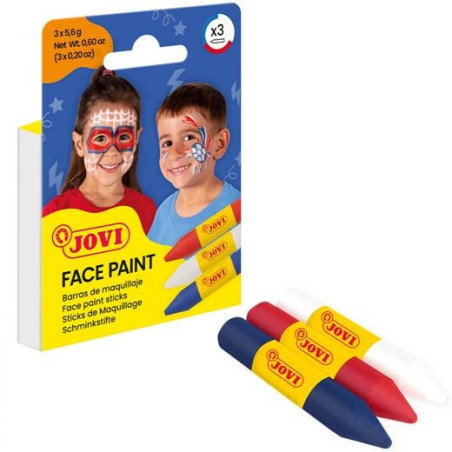 (175AD) JOVI MAQUILLAJE ESTUCHE 3 BARRAS ADVENTURE