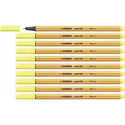 (88/24) STABILO ROTULADOR POINT 88 AMARILLO LIMÓN CAJA 10 UD
