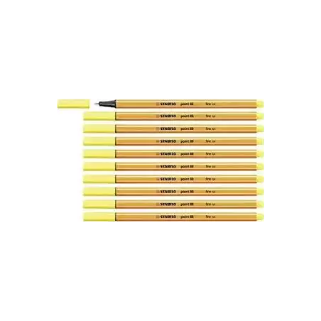 (88/24) STABILO ROTULADOR POINT 88 AMARILLO LIMÓN CAJA 10 UD