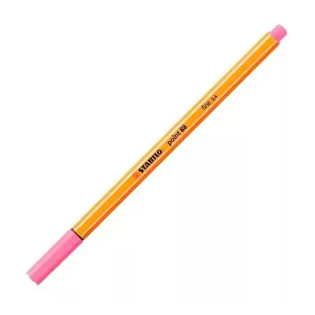 (88/29) STABILO ROTULADOR POINT 88 ROSA CLARO CAJA 10 UD