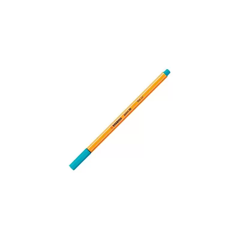 (88/31) STABILO ROTULADOR POINT 88 AZUL CLARO CAJA 10 UD